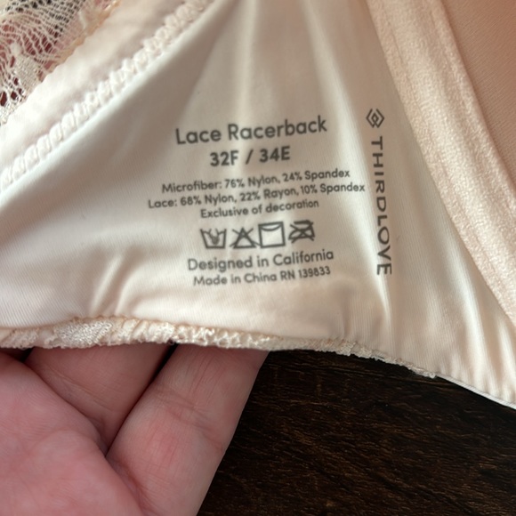 ThirdLove Lace Racerback NWOT - Picture 3 of 3